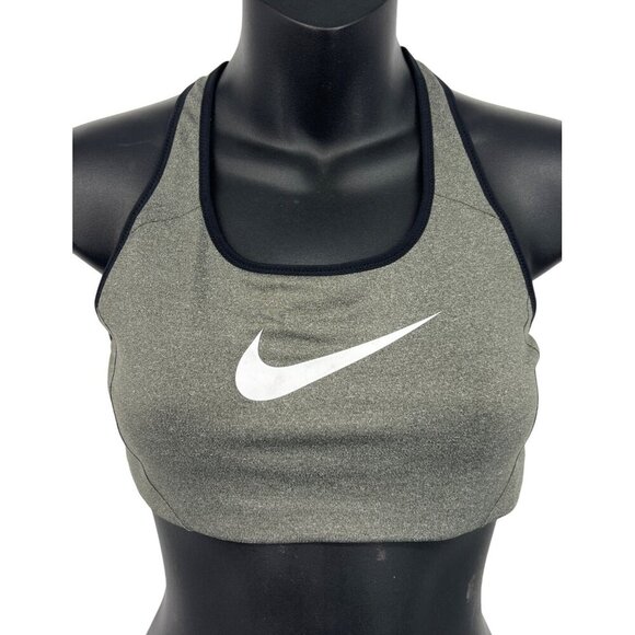 Nike Tops - Nike Training Sports Bra Size Medium M Gray Racer Back Athleisure NWT New
